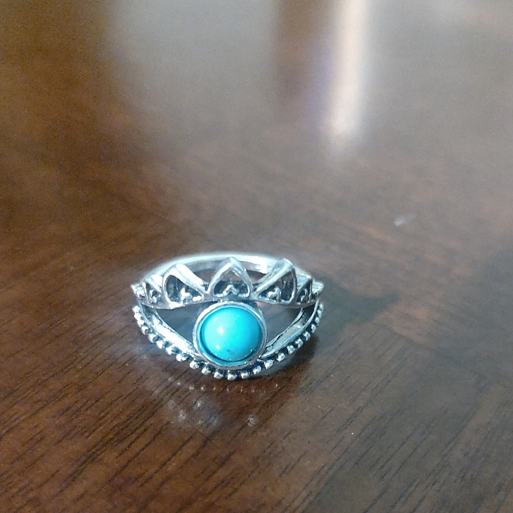 Silver Ring with Turquoise Stone